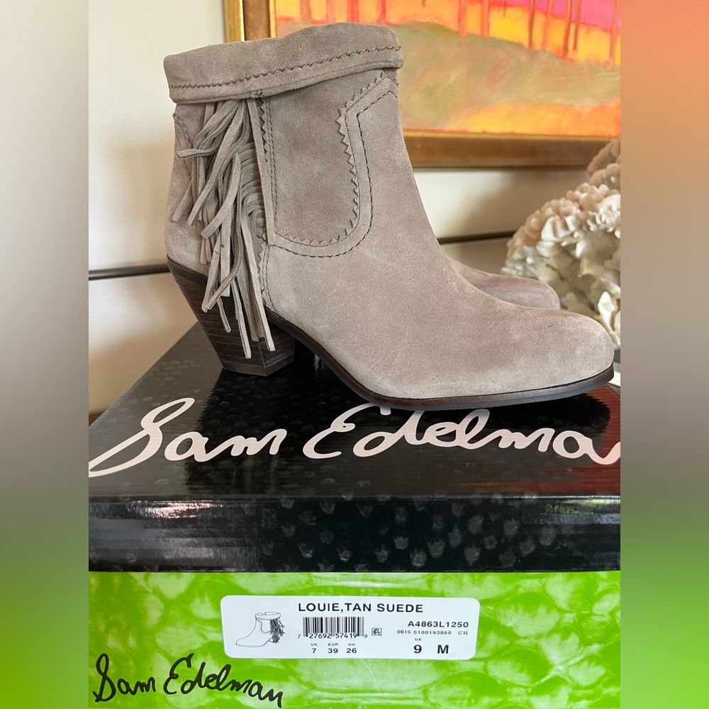 Sam Edelman Louie Suede Boots size 9 New in Box